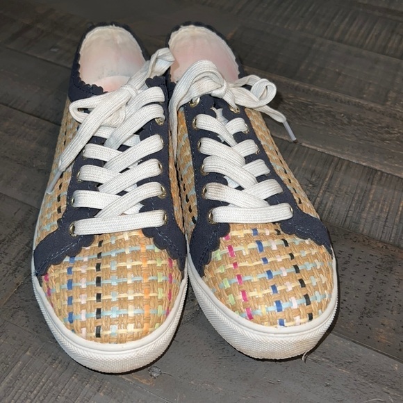 Jack Rogers Woven Teagan Sneakers - Multicolor Size 7 - Picture 2 of 7